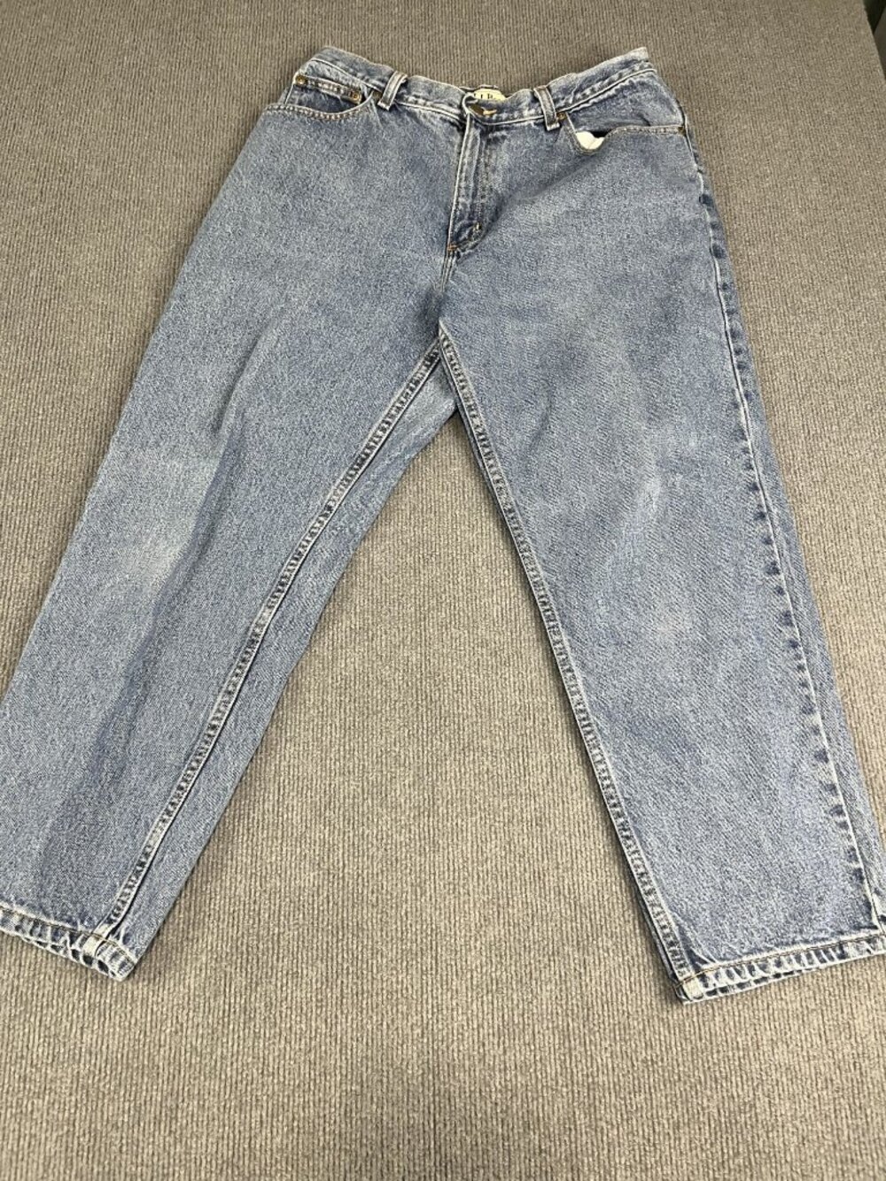 L.L. Bean Womens Relaxed Fit Jeans Light Wash 16 Petite